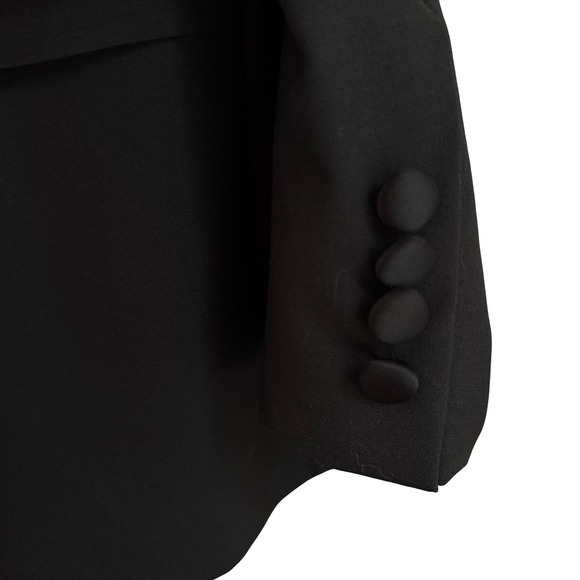 Karl Lagerfeld Tuxedo Jacket Mens 46R Black 100% Wool Single Button Notch Lapel - Picture 6 of 16